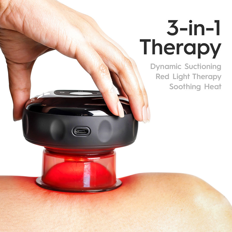 Painful Knots & Stiff Muscles? 🤕RED LIGHT THERAPY + Cupping = INSTANT RELIEF